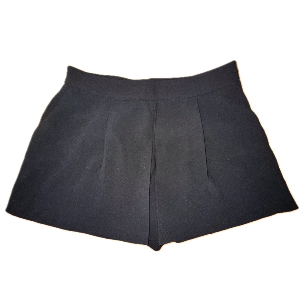 ZARA Pleated Shorts Zipper Closure High Waisted Size US-M MX-28 Polyester